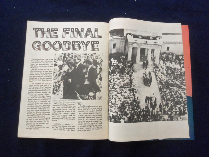 1977 THE LIFE AND DEATH OF ELVIS PRESLEY MAGAZINE - COLLECTORS' ISSUE - SP 5454A