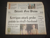 1994 JAN 13 DETROIT FREE PRESS NEWSPAPER-HARDING'S HUSBAND VS. KERRIGAN- NP 7686