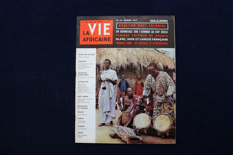 1965 FEB LA VIE AFRICAINE MAGAZINE-REALISME POST-COLONIAL COVER -FRENCH- E 11256