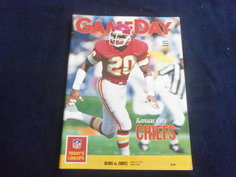 1989 AUG 27 GAMEDAY MAGAZINE - CHICAGO BEARS VS. KANSAS CITY CHIEFS - SP 4686J