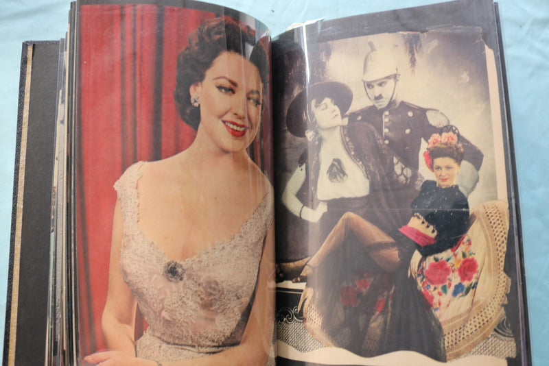 LINDA DARNELL - ELEANOR PARKER - YVONNE DECARLO SCRAPBOOK - E 26479