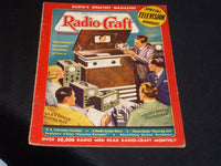 1938 AUGUST RADIO-CRAFT MAGAZINE VERY NICE COVERS & ADS - E 425