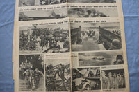 1944 NEW YORK DAILY NEWS CENTERFOLDS - LOT OF 138 - O 3828