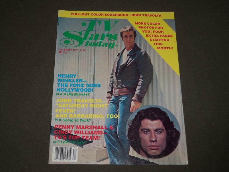 1977 DECEMBER TV STARS TODAY MAGAZINE - HENRY WINKLER COVER - TRAVOLTA - CW 562