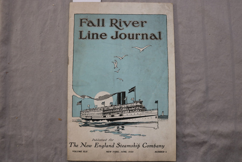 1920 FALL RIVER LINE JOURNAL - SOFTCOVER BOOK - K 3477