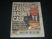 2020 MARCH 25 NEW YORK DAILY NEWS NEWSPAPER - EASTER BASKET CASE - TRUMP