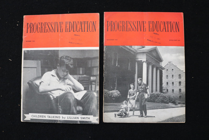 1944-1946 PROGRESSIVE EDUCATION MAGAZINE - LOT OF 11 - O 3800