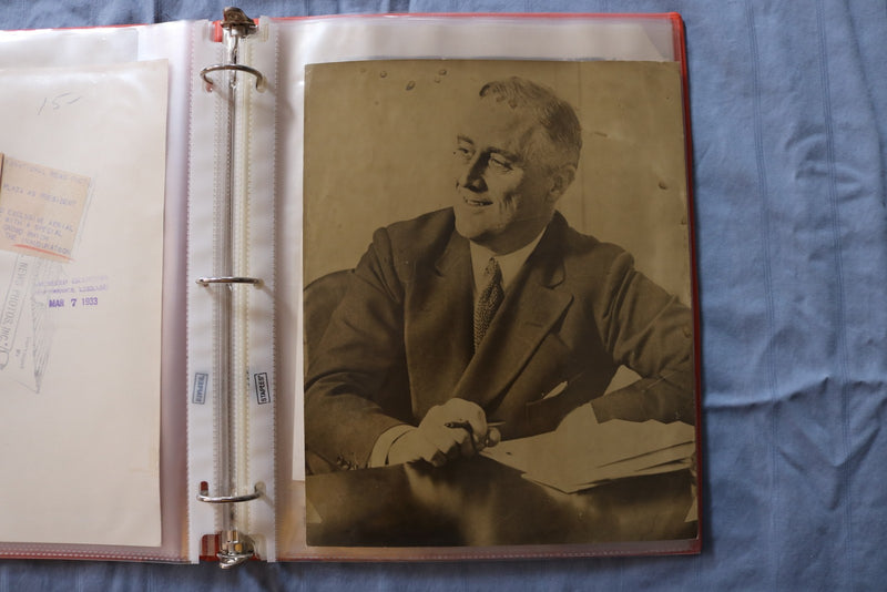 FRANKLIN D. ROOSEVELT ORIGINAL NEWS PHOTOS ALBUM - 26 PHOTOS - #3