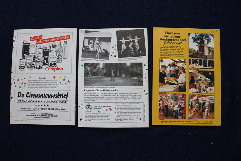 1960'S-1980'S CIRCUS PROGRAMS - SMALLER SIZE - LOT OF 28 - O 3534