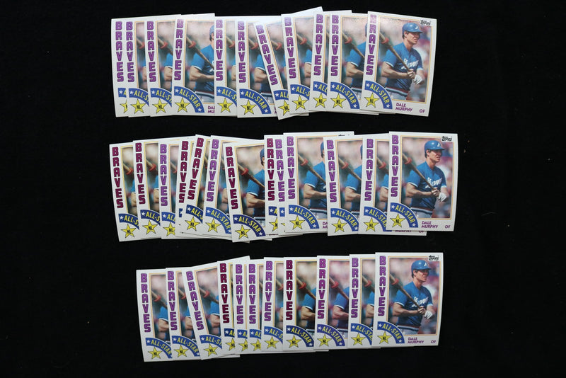 DALE MURPHY 1984 TOPPS ALL STAR BASEBALL CARDS-CARD #391- NM-MT -LOT OF 35- #199