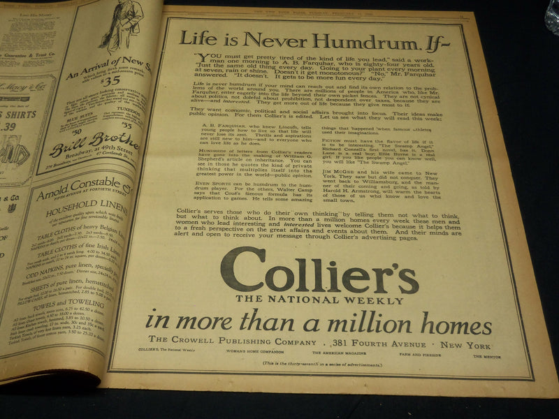 1923 FEBRUARY 13 NEW YORK TIMES - EDISON AT 76 TALKS OF TUT-ANKH AMEN - NT 7988