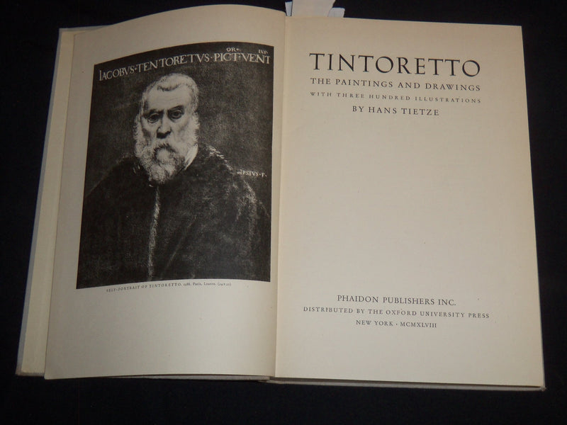1948 TINTORETTO THE PAINTINGS AND DRAWINGS BOOK BY HANS TIETZE - KD 5981A