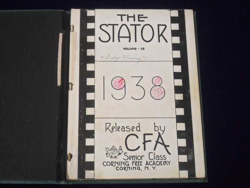 1938 THE STATOR CORNING FREE ACADEMY SENIOR CLASS YEARBOOK - YB 19