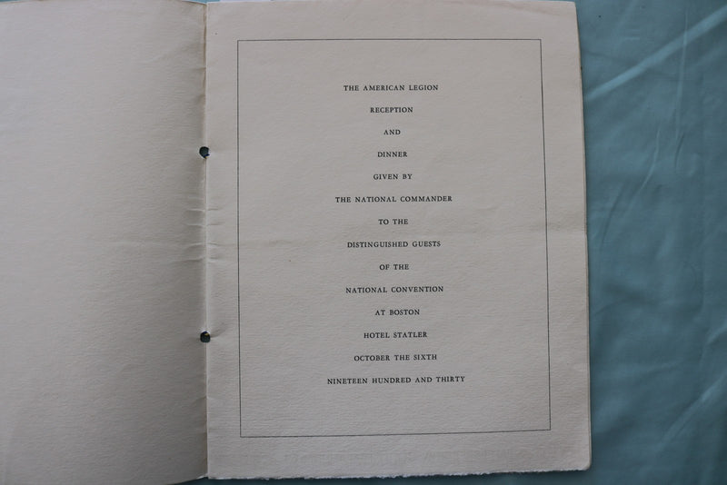 1930 AMERICAN LEGION BOSTON ANNUAL CONVENTION PROGRAMS - LOT OF 2 - K 3424