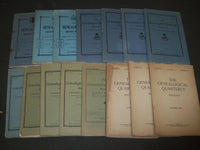 1900-1907 THE GENEALOGICAL QUARTERLY MAGAZINE LOT OF 18 + INDEX - WR 159