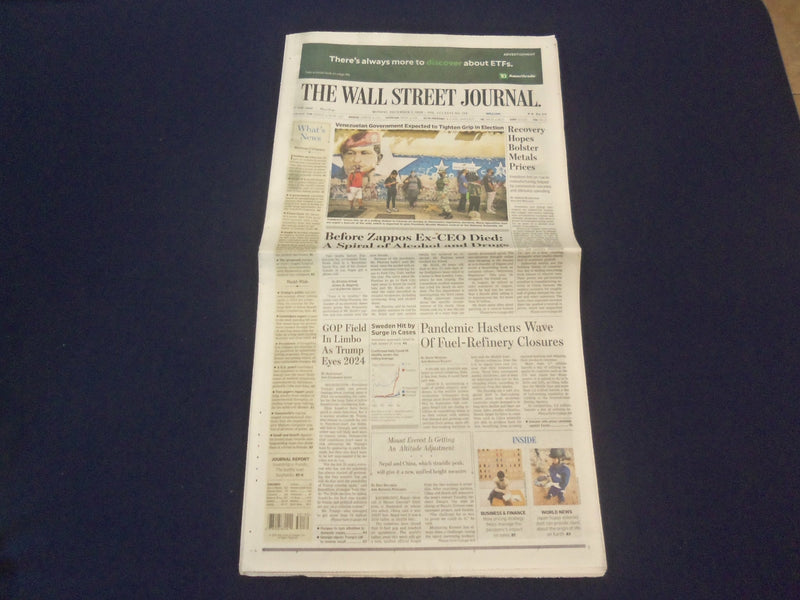 2020 DEC 7 THE WALL STREET JOURNAL - VENEZUELAN GOV'T TIGHTEN GRIP IN ELECTION