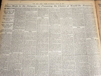 1920 JUNE 12 NEW YORK TIMES - FOUR BALLOTS NO NOMINATION WOOD LEADS - NT 6946