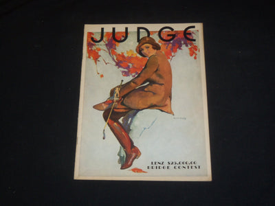 1931 OCTOBER 31 JUDGE MAGAZINE - WOMAN SITTING IN TREE - ST 5706