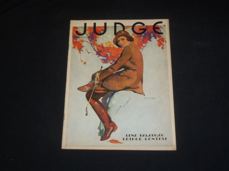 1931 OCTOBER 31 JUDGE MAGAZINE - WOMAN SITTING IN TREE - ST 5706