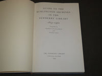 1949 GUIDE TO THE BURLINGTON ARCHIVES BY ELISABETH JACKSON BOOK - KD 1933