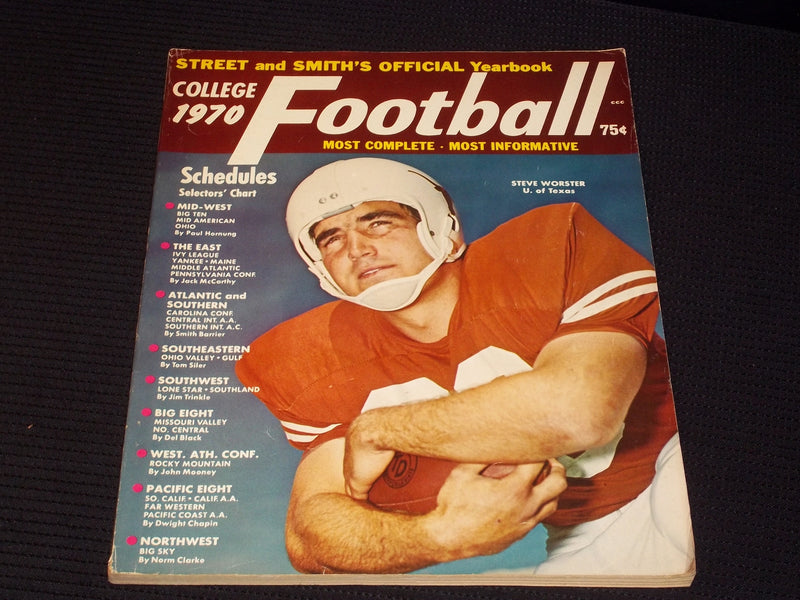 1970 STREET & SMITH'S COLLEGE FOOTBALL MAGAZINE - STEVE WORSTER - E 7855