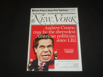 2013 APRIL 22 NEW YORK MAGAZINE - ANDREW CUOMO - SP 4009