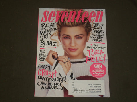 2016 FEBRUARY SEVENTEEN MAGAZINE - TORI KELLY COVER - B 1775