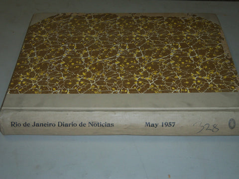 1957 MAY RIO DE JANEIRO DIARIO NEWSPAPER BOUND VOLUME - SPANISH - BV 57