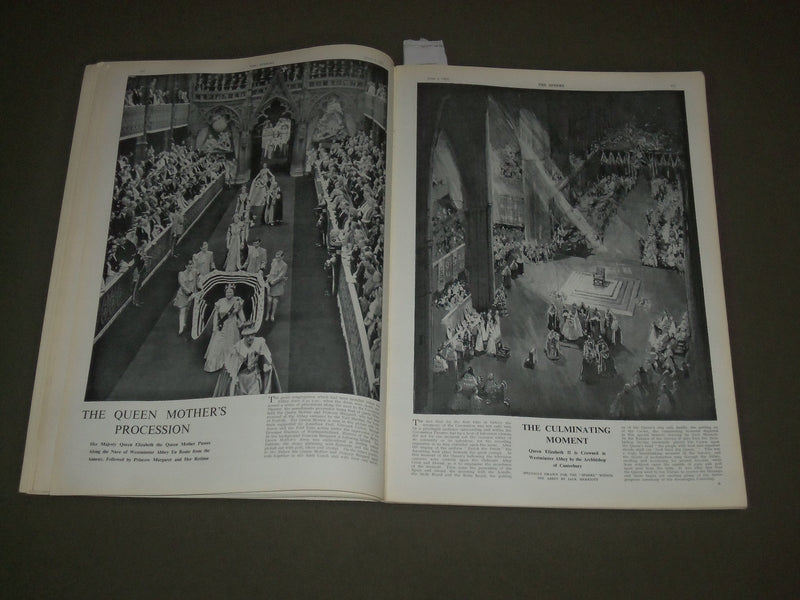1953 JUNE 6 THE SPHERE MAGAZINE - CORONATION OF QUEEN ELIZABETH II - SP 8307