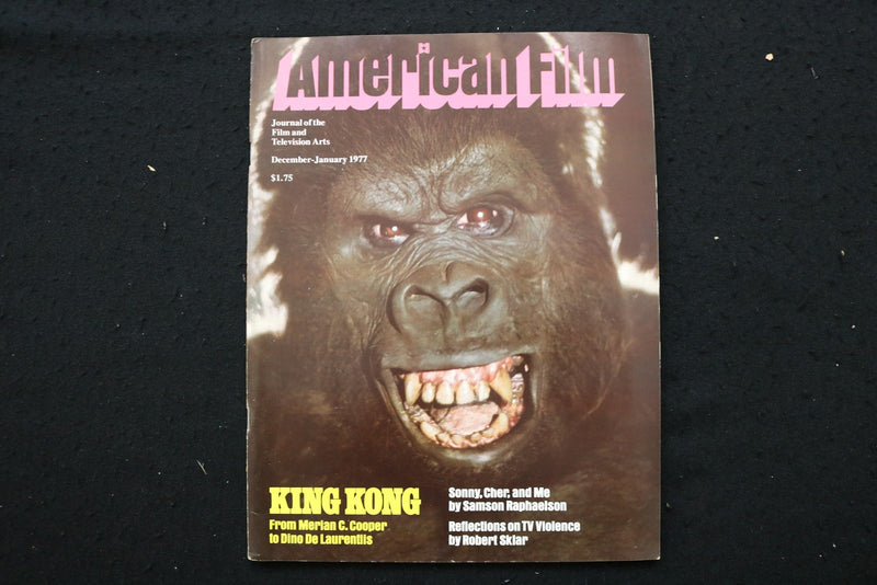 1976/1977 DEC/JAN AMERICAN FILM MAGAZINE - KING KONG COVER - E 25436