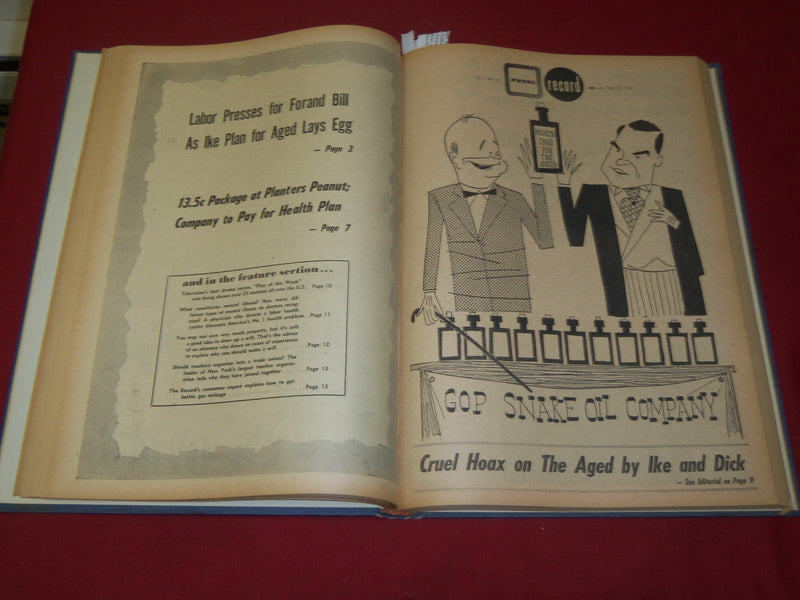 1960 RWDSU RECORD NEWSPAPER BOUND VOLUME NO. 7 - RETAIL - WHOLESALE - R 15K