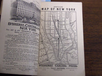 1896 RAND MCNALLY CO. HUDSON RIVER HANDY GUIDE - FOLD-OUT COLOR MAPS - K 1280
