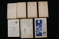 1955-1961 AFFILIATED DUPLICATE BRIDGE CLUBS DIRECTORIES - LOT OF 7 - K 2399