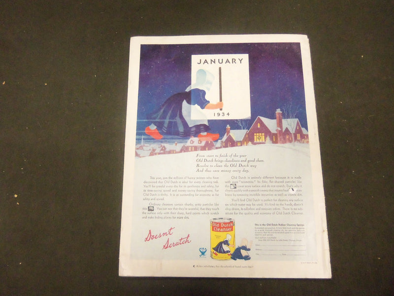 1934 JANUARY PICTORIAL REVIEW MAGAZINE - GREAT ILLUSTRATIONS & ADS -ST 813