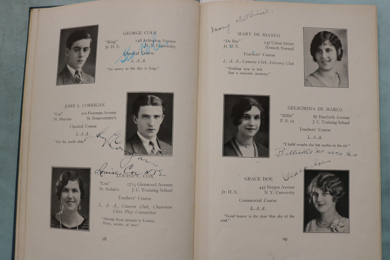 1929 JANUARY THE QUILL LINCOLN HIGH SCHOOL YEARBOOK - JERSEY CITY, NJ - YB 3584