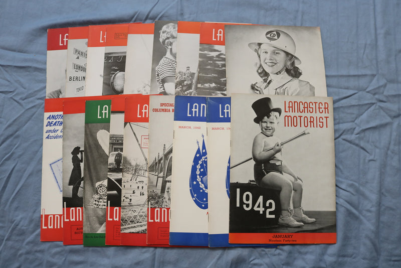 1942-1944 LANCASTER MOTORIST MAGAZINE - LOT OF 18 - O 3736