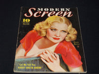 1934 MARCH MODERN SCREEN MAGAZINE - MIRIAM HOPKINS COVER - E 16816