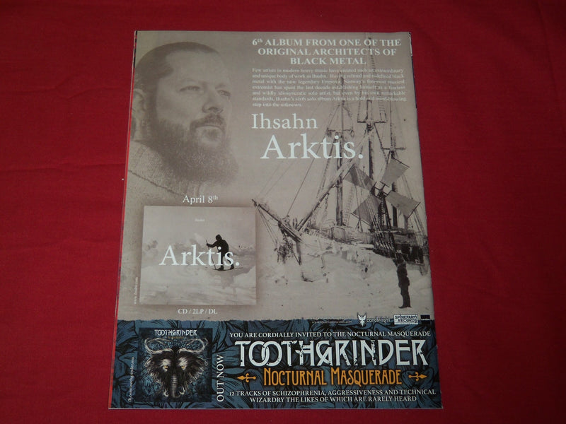 2016 FEBRUARY TERRORIZER MAGAZINE ISSUE NO. 268 - IHSAHN COVER - MUSIC - RC 306