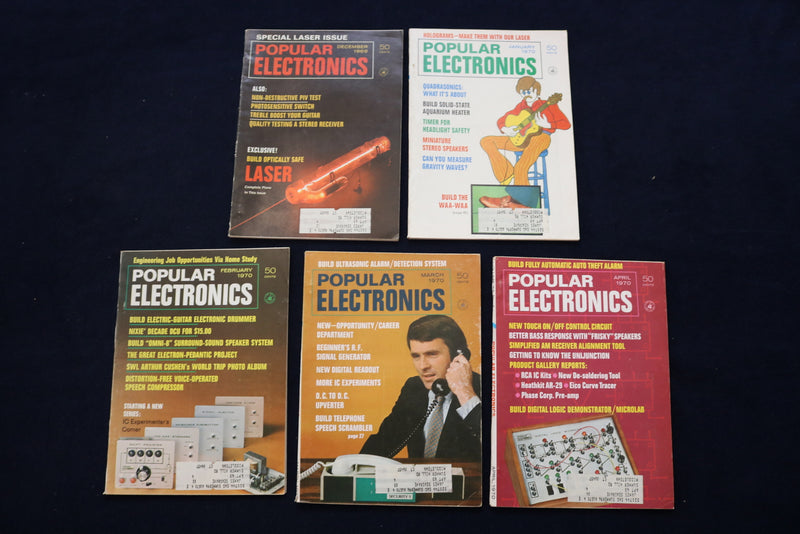 1969-1972 POPULAR ELECTRONICS MAGAZINES - LOT OF 14 - O 3310