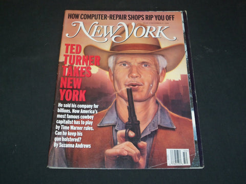 1996 DECEMBER 9 NEW YORK MAGAZINE - TED TURNER TAKES NEW YORK - SP 5961