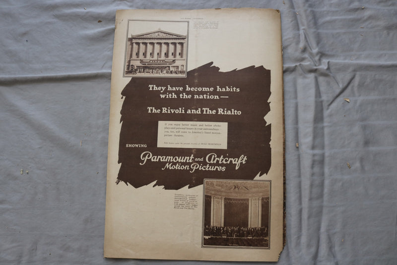 1919 APRIL 24 MID-WEEK PICTORIAL MAGAZINE SECTION - RETURN OF THE NAVY - NP 9257