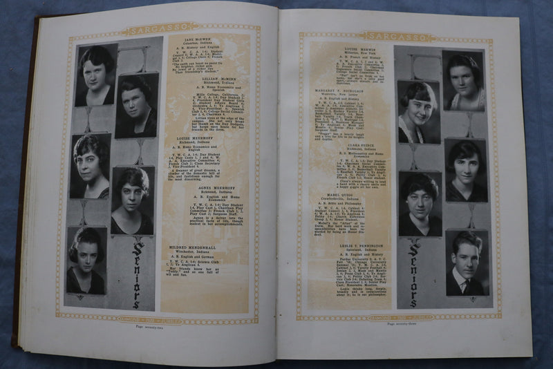 1922 THE SARGASSO EARLHAM COLLEGE YEARBOOK - RICHMOND, INDIANA - YB 3424