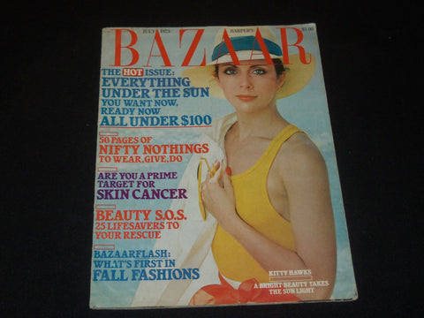 1973 JULY HARPER'S BAZAAR MAGAZINE - KITTY HAWKS COVER - FASHION - B 6776