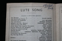 1948 LUTE SONG PROGRAM - YUL BRYNNER - WINTER GARDEN THEATRE - LONDON - K 1900