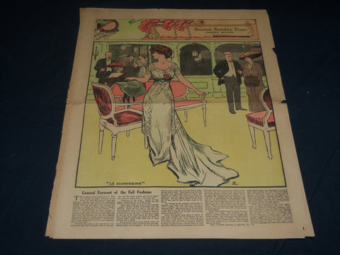 1908 SEPTEMBER 20 BOSTON SUNDAY POST FASHION SECTION - NICE ILLUS. - NP 4433