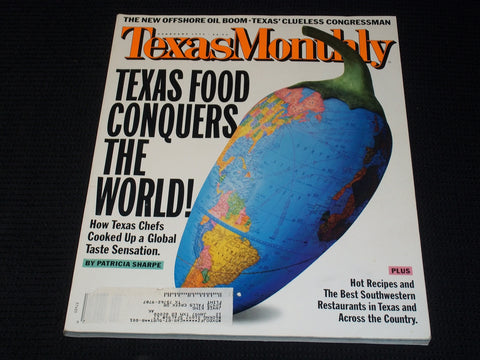 1996 FEBRUARY TEXAS MONTHLY MAGAZINE - GLOBAL TASTES FRONT COVER - E 7508