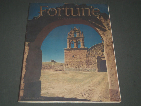 1942 JANUARY FORTUNE MAGAZINE - GREAT COVER & ADS - F 134