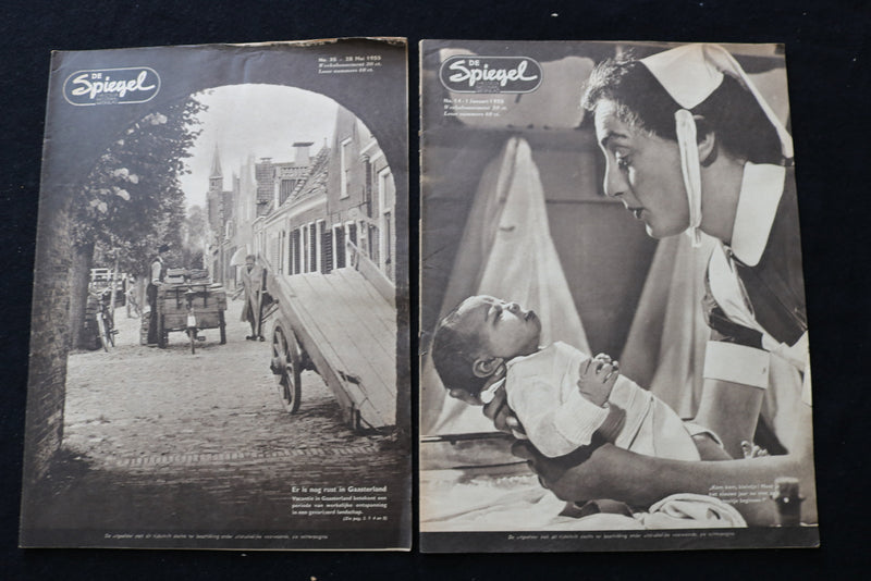 1955 DE SPIEGEL CHRISTELUK NATIONAAL MAGAZINE - LOT OF 18 - DUTCH - O 3706