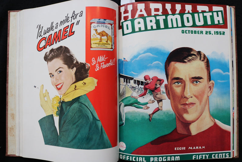 1952 HARVARD FOOTBALL PROGRAMS - BOUND VOLUME - KD 9570