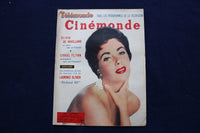 1954 DECEMBER 4 CINEMONDE MAGAZINE - ELIZABETH TAYLOR - FRENCH COVER - E 23967